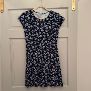 Draper James Navy and White Floral Dress